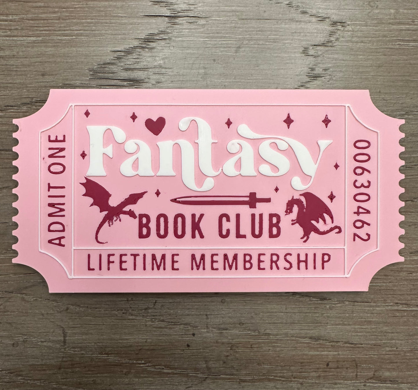 Dark Romance Book Club Lifetime Membership Sign β Bookish Decor
